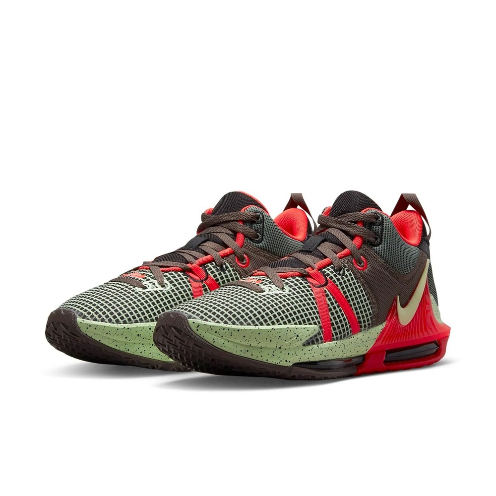 NIKE LeBron Witness 7 Basketball Sneakers Black Crimson Alligator NWT | 18